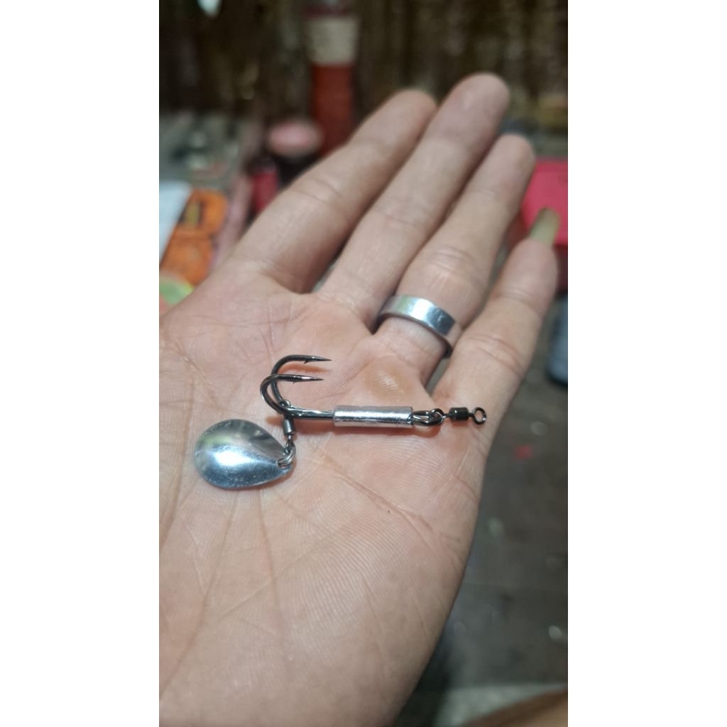 Jual double hook timah cor ukuran #1 dan #1/0 | Shopee Indonesia