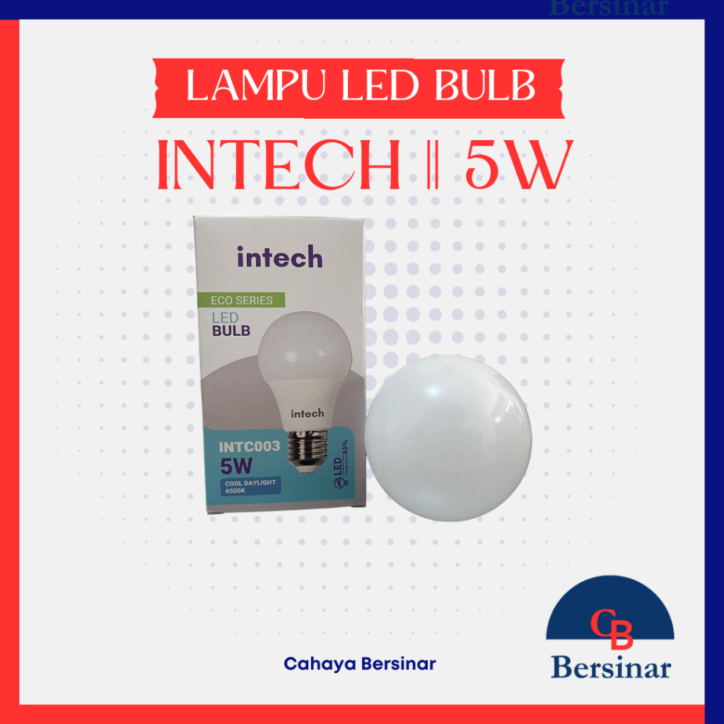 Jual LAMPU INTECH PUTIH 5W GARANSI 1 TAHUN | Shopee Indonesia