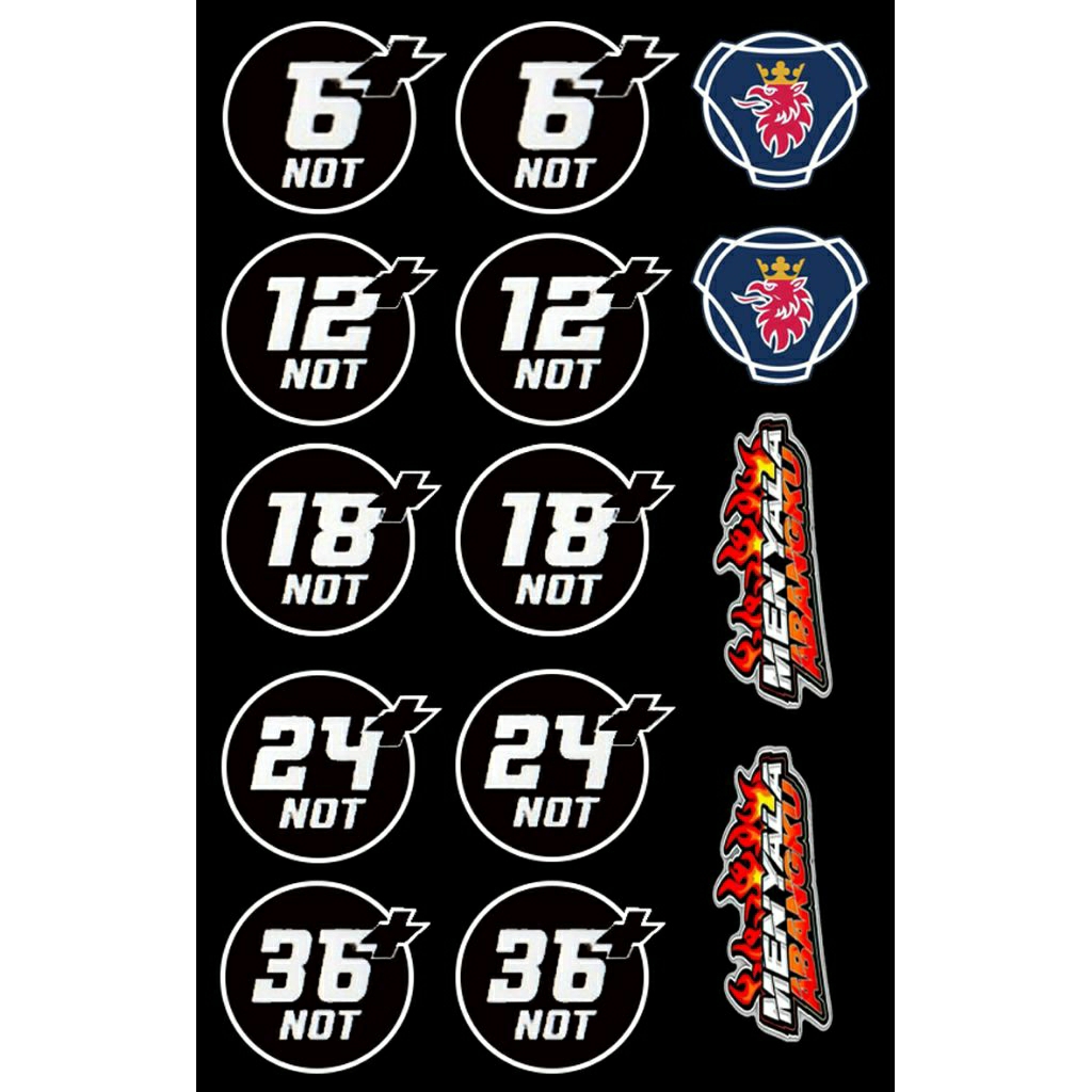 Jual Stiker cuting 6, 12, 18, 24, dan 36 not miniatur Bus RKC | Shopee ...