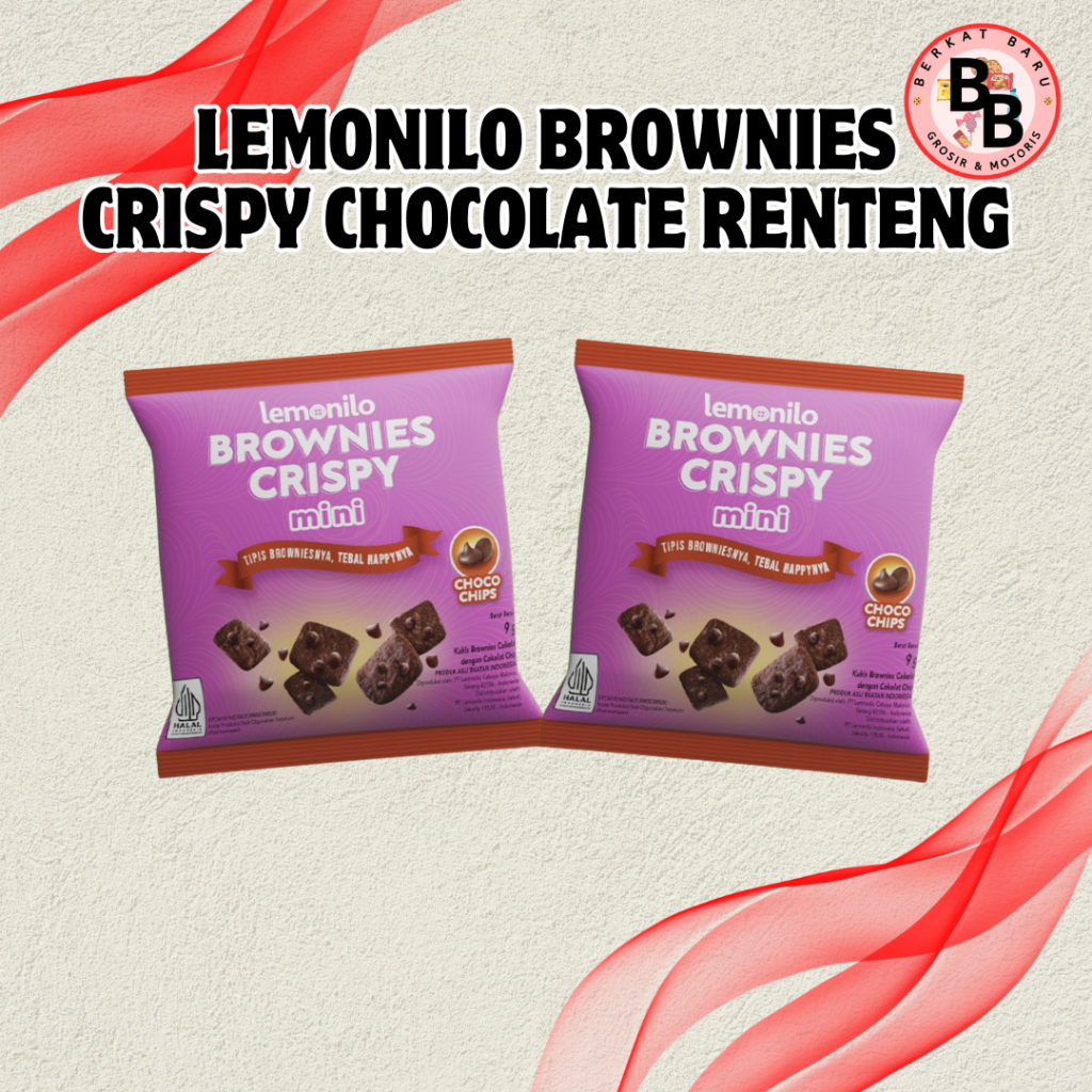 Jual [BB SNACK] LEMONILO BROWNIES CRISPY CHOCOLATE RENTENG 9gram ...