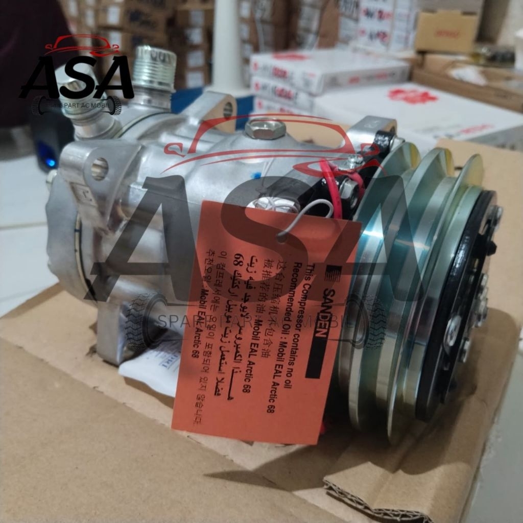 Jual Compresor Kompresor Ac Mobil 7L15 R404a 12Volt Frezer Sanden ...