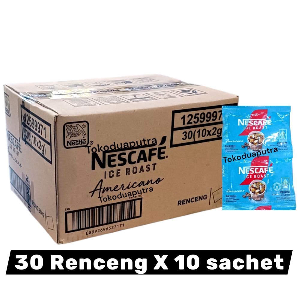 Jual Nescafe Ice Roast Sachet 2 Gr X 30 Renceng ( 1 Karton)/ Kopi ...