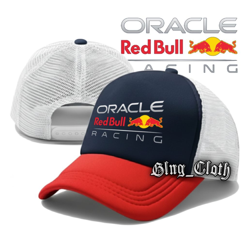 Jual Topi ORACLE RED BULL RACING Jaring - Trucker Caps Hat Race - Topi ...