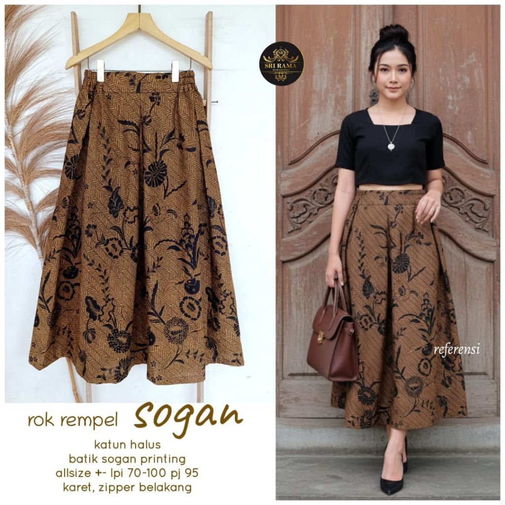 Jual ROK REMPEL SOGAN ROK BATIK SOGAN PRINTING PREMIUM ROK BATIK ...