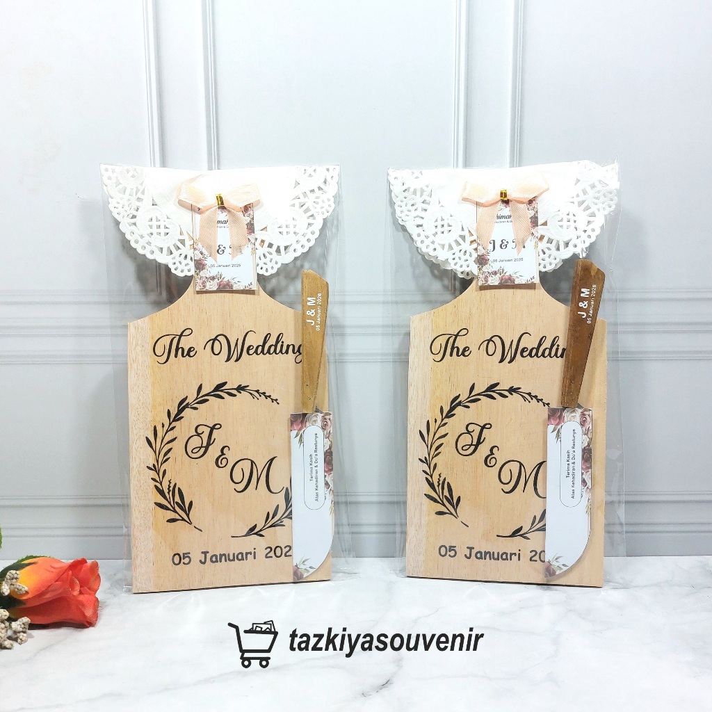 Jual Souvenir Talenan Kayu 12x24 Custom Nama | Shopee Indonesia