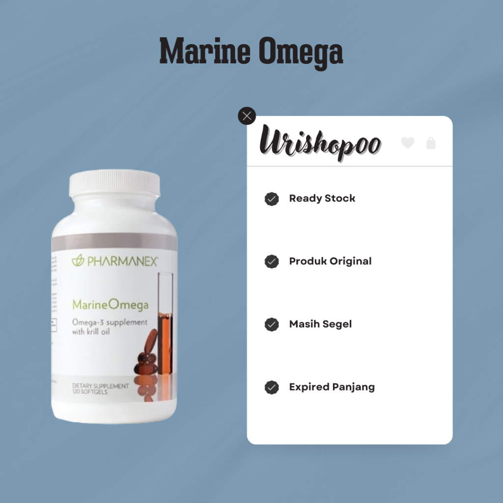 Jual Suplemen Marine Omega 3 Minyak Ikan isi 120 caps ED 10/2026 ...