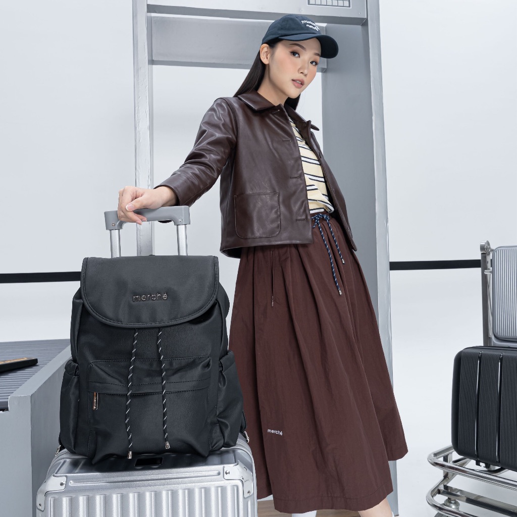 Jual Merche Tas Wanita Bern Backpack | Shopee Indonesia