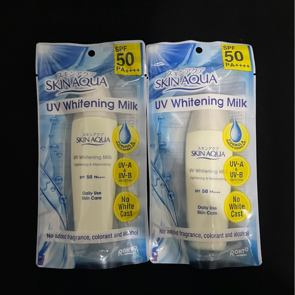 Jual NEW SEALED Sunscreen SS Skinaqua whitening milk ori 100% | Shopee ...