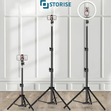 STORISE Tripod 2M Ball Head Holder L Remote Bluetooth Stand Tripod Untuk Konten Live Make Up