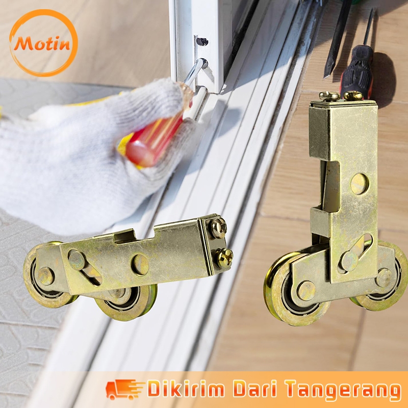 Jual 32mm Rol Pintu Geser Roda Sliding Door Gandeng Dapat Disesuaikan ...
