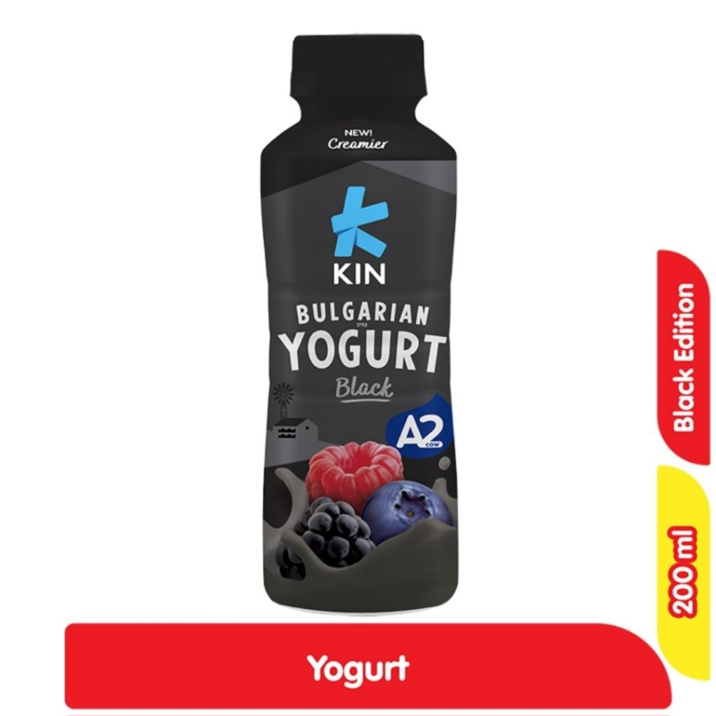 Jual Kin Bulgarian Yogurt Black Special Edition Pet 200ml,Beli 2 dapat ...