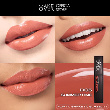 MAKE OVER Powerstay Glazed Lock Lip Pigment Lip Glazed Plump Gloss Next Level Lip Cream