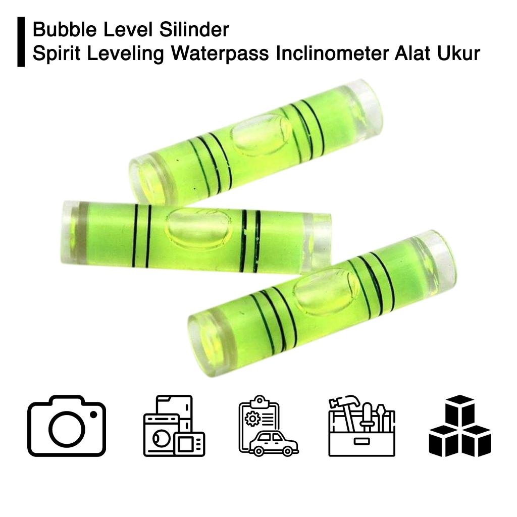 Jual Bubble Level Silinder Spirit Leveling Waterpass Inclinometer Alat ...