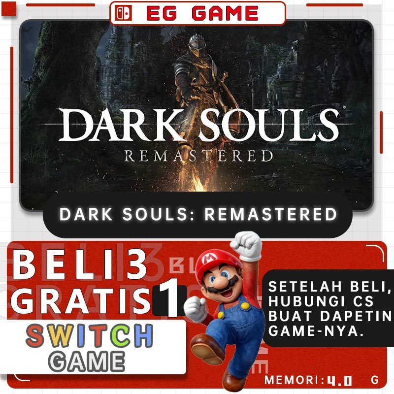 Jual Nintendo Switch Digital Game Dark Souls: Remastered BELI 3 GRATIS ...