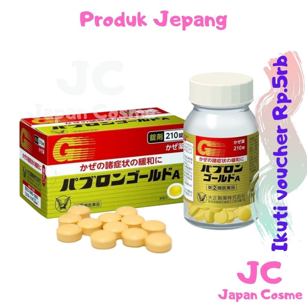 Jual Japan Pabron gold A cold tablets 130 tablets 210 tablets pain ...