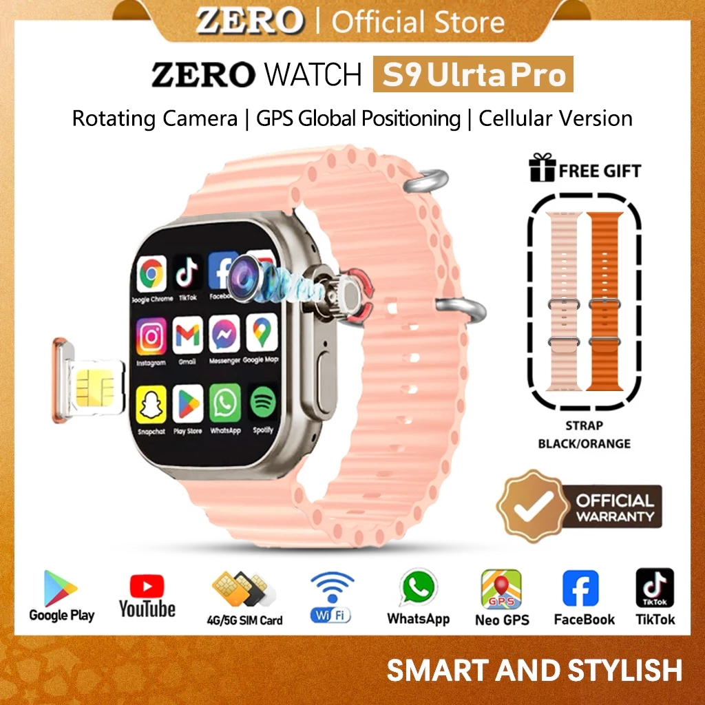 Jual [Bisa Sim VideoCall] Zero 5G Smartwatch S9 Ultra Pro Sim Card 4G ...
