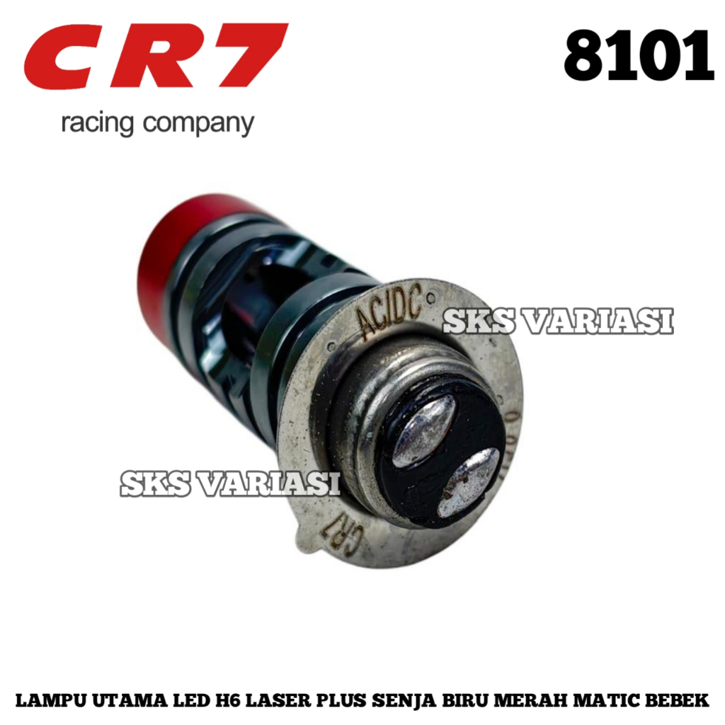 Jual Lampu LED Utama Bohlam H6 Laser CR7 8101 High Low Plus Senja AC DC ...