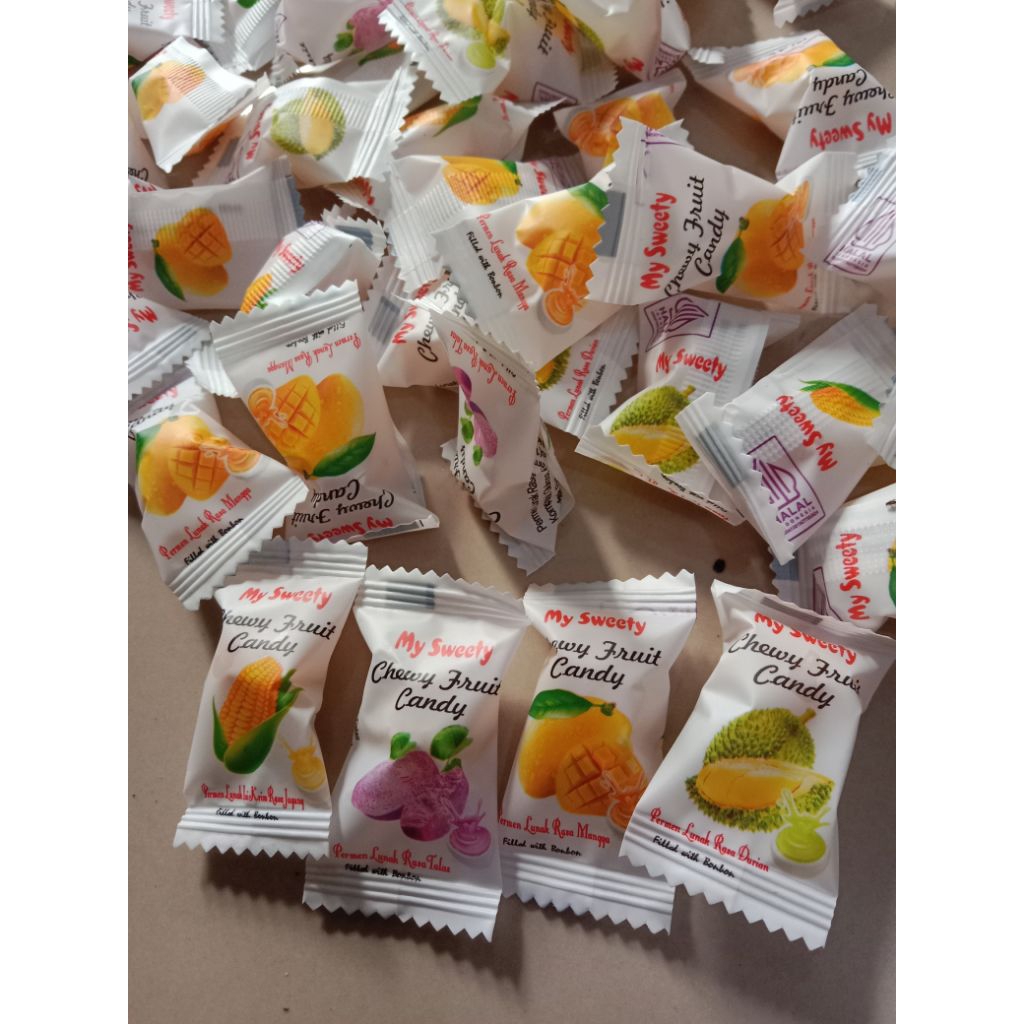 Jual PERMEN LUNAK SACHET MY SWEETY 4 RASA, JAGUNG, TARO, DURIAN, MANGGA ...