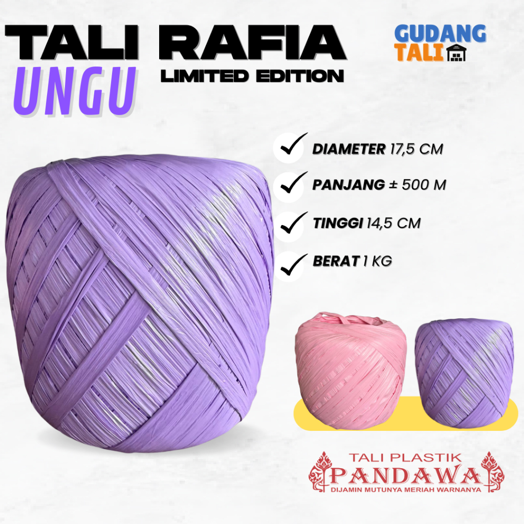 Jual Tali Rafia 1 Kg Harga Terlengkap & Harga Terbaru Agustus 2026 ...