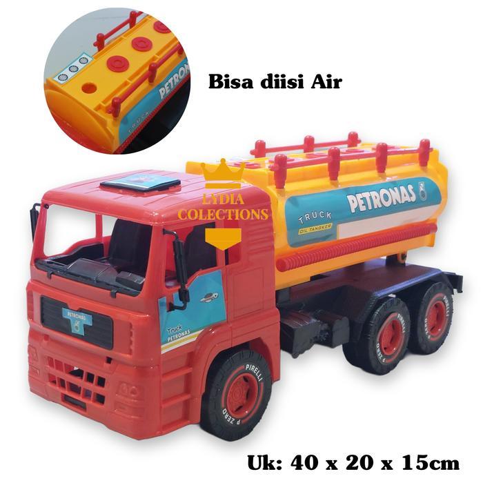 Jual Mainan Truk Tangki Bensin Shell Petronas Roda Friction | Shopee ...