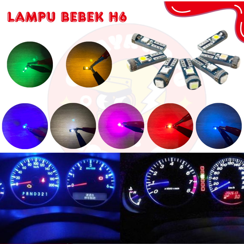Jual Lampu Led Speedometer Indikator T5 3 MATA | Lampu Speedometer ...