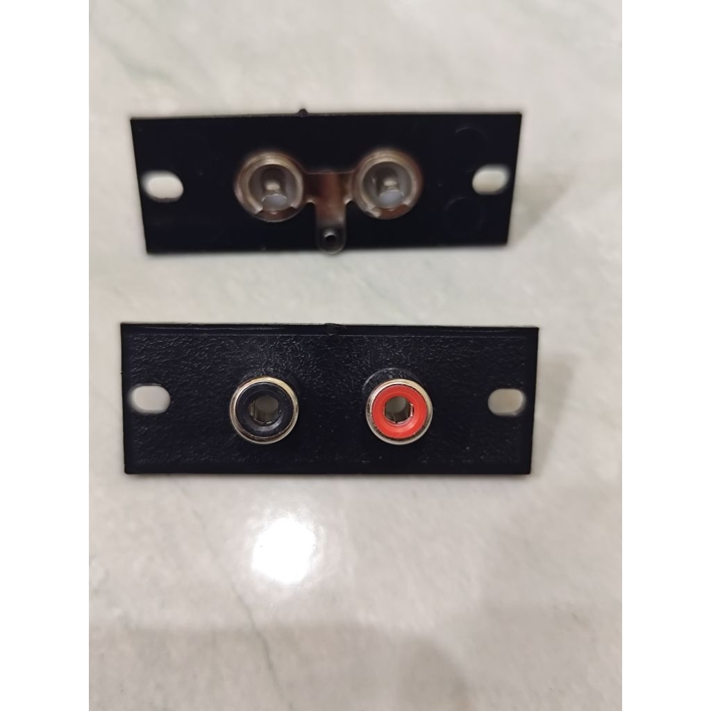 Jual Socket Soket RCA 2 Pin Datar Warna Merah Hitam | Shopee Indonesia