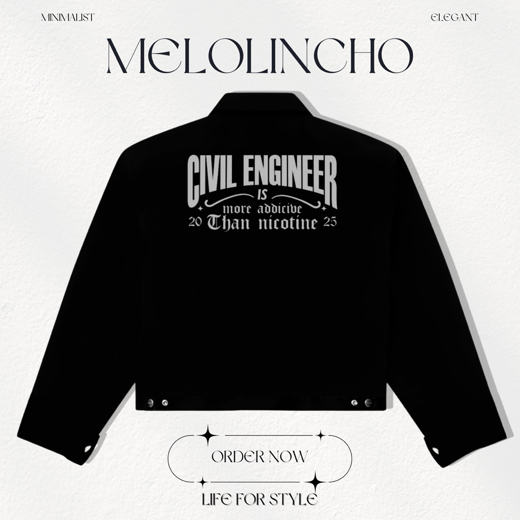 Jual Melolincho - Work Jacket Boxy - Jaket Kerja Boxy Black Unisex ...