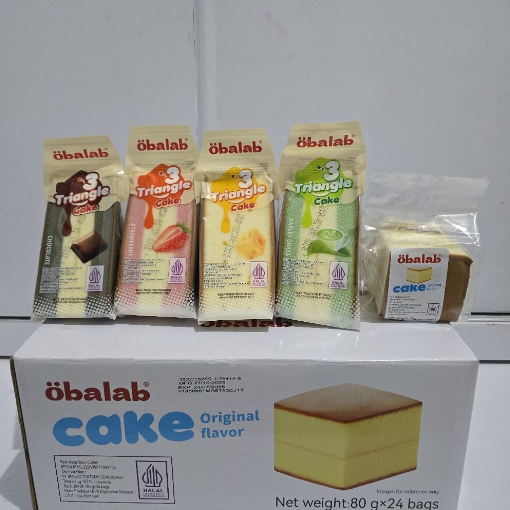 Jual OBALAB Pure Triangle Cake 80gr | Shopee Indonesia