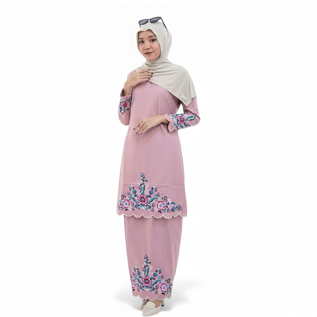 Jual Dkhayru - Kalisa One Set Bordir Melayu Set Rok Kurung Melayu ...