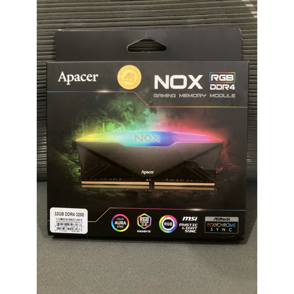 Jual RAM NOX APACER RGB GAMING MEMORY MODULE 32 GB DDR4 3200 MHz (2 x ...