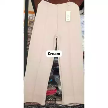 Celana Kulot Scuba Wanita Highwaist Celana Panjang Wanita Kantor Casual Cullote Pants Korean