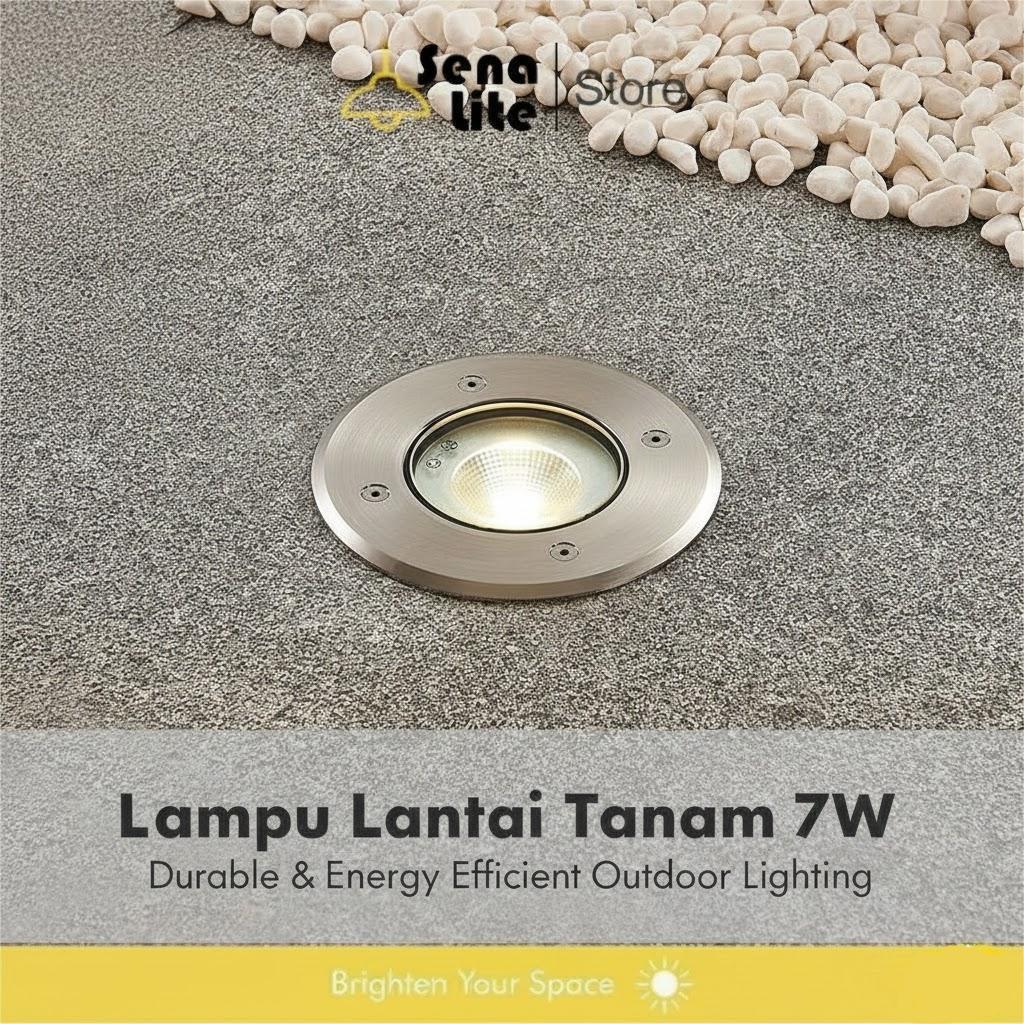 Jual lampu lantai tanam Led 7w outdoor waterproof | Shopee Indonesia
