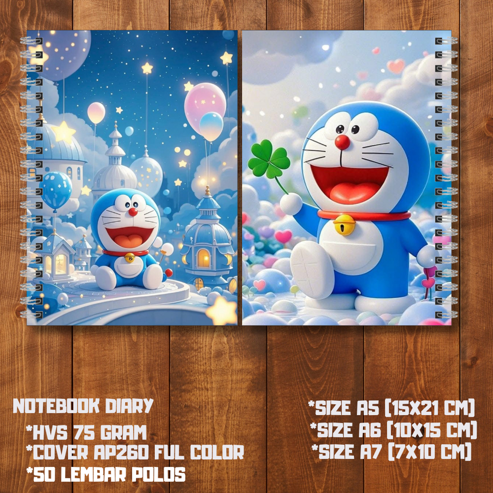 Jual Notebook Doraemon/Note Book Custum/Buku Catatan | Shopee Indonesia