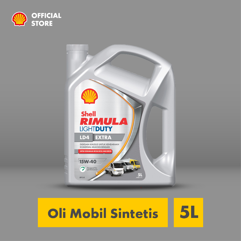 Jual Oli Mesin Mobil Shell Rimula Light Duty LD4 Extra 15W-40 (5L ...