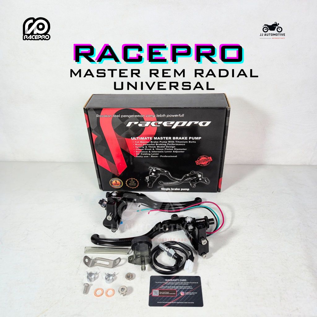 Jual Master Rem Racepro V3 Radial 17mm Single Tabung Double Tabung Nmax ...