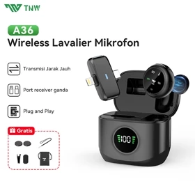 TNW A36 Wireless Lavalier Microphone Magnetic Mic Plug Play Lavalier Mikrofon Clip On Mic Mini