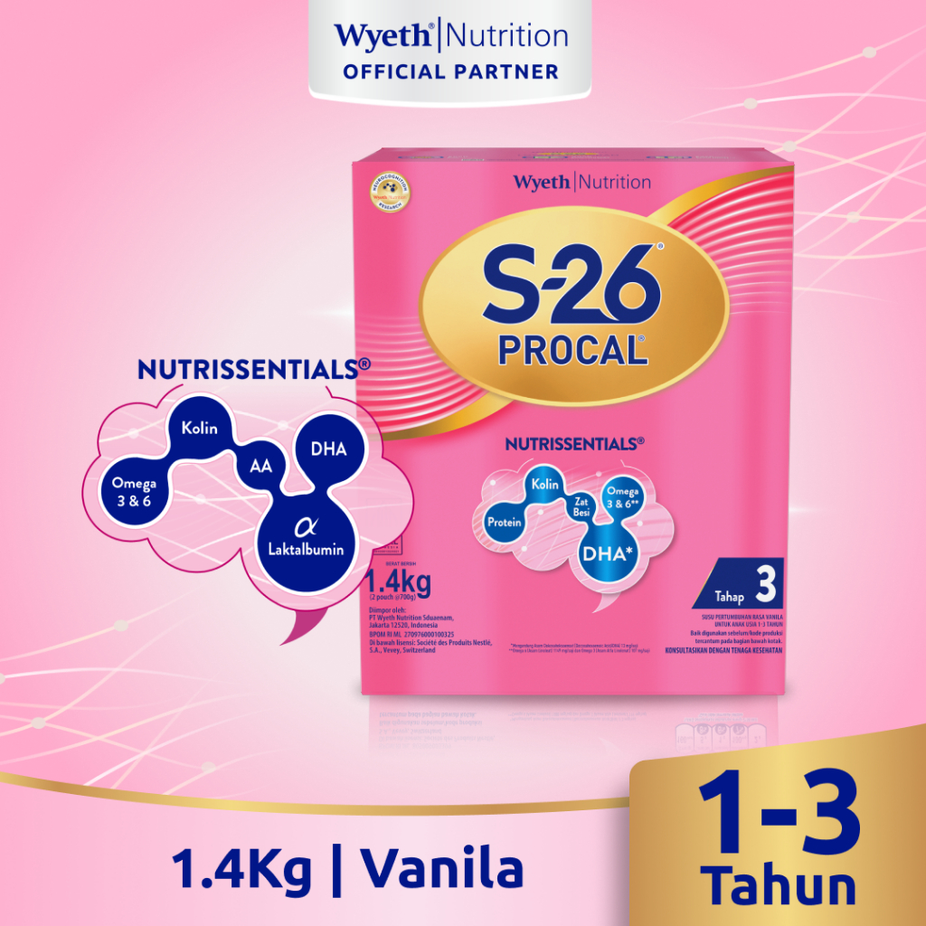 Jual Susu S26 Procal 1400 gr / Procal Tahap 3 Kemasan 1.4 kg | Shopee ...