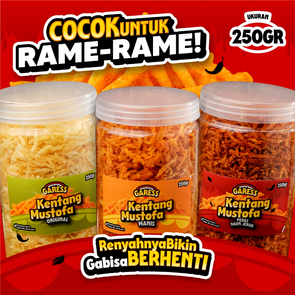 Jual Kentang Mustofa Garess 250gr Cocok Untuk Rame-Rame! Renyahnya ...