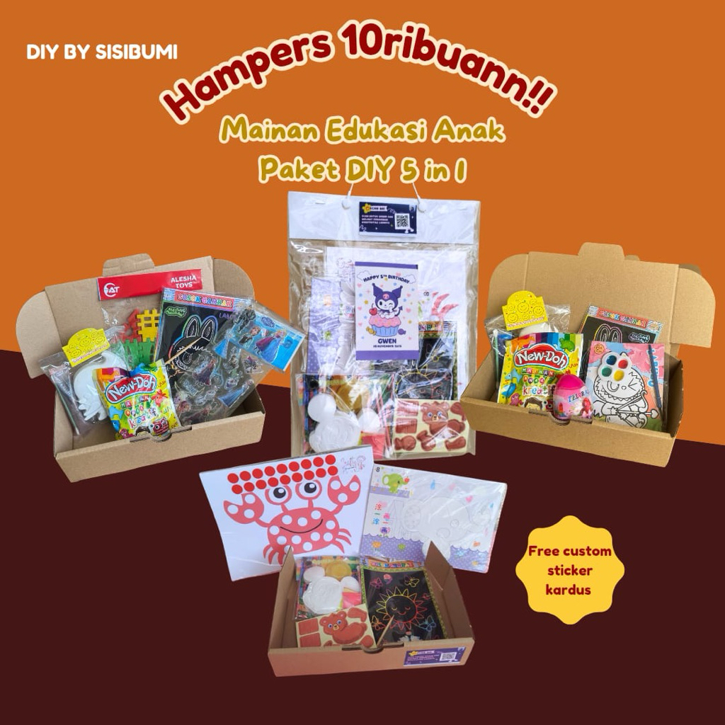 Jual Ready Stock! HAMPERS 10 RIBUAN – Mainan Edukasi Anak | Hampers ...