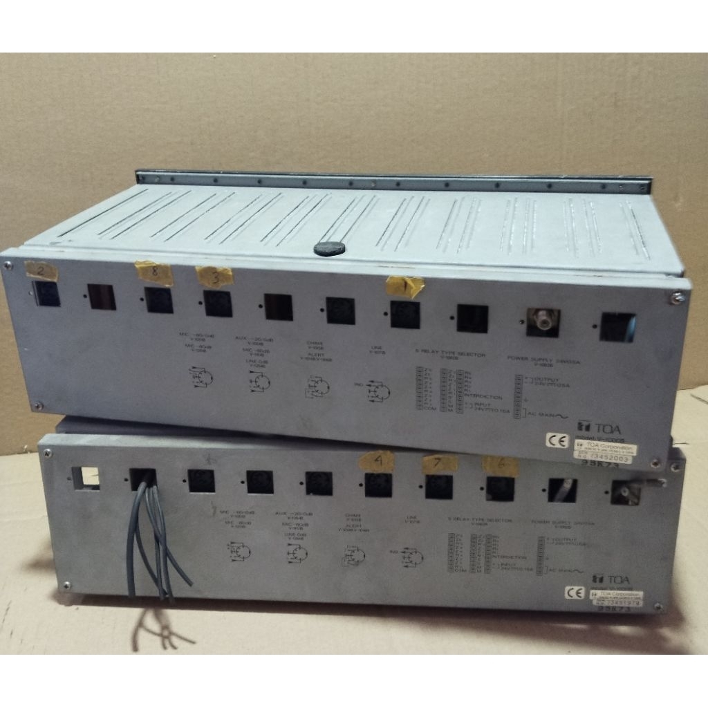 Jual Barang Bekas TOA V-1000B Audio Mixer/Controller(2pcs)Kondisi Rusak ...