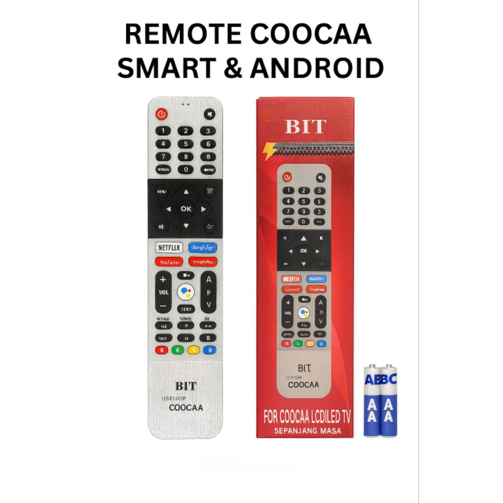 Jual BIT REMOTE TV LED COOCAA SMART ANROID BISA DIPAKAI UNTUK TV MEREK ...