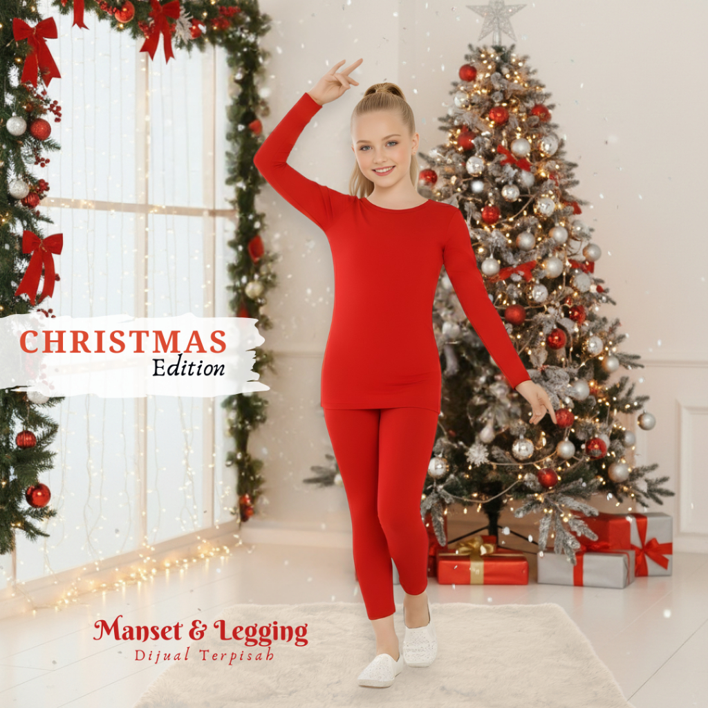Jual SorinaKids - Manset Anak Natal Polos Merah Putih Hitam | Legging ...