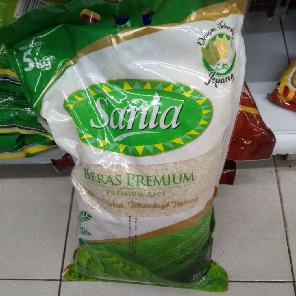 Jual Beras Sania Premium 5Kg Pulen Rice | Shopee Indonesia