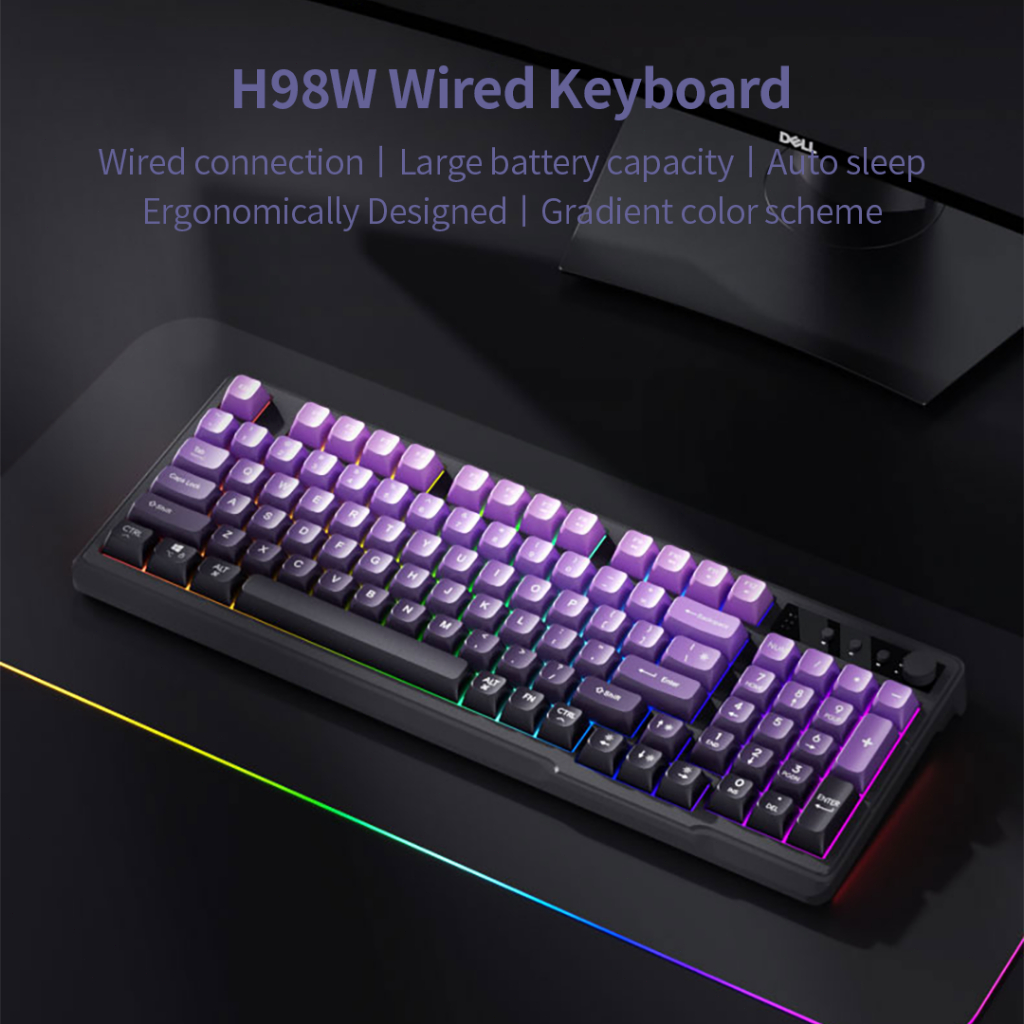 Jual H98 Keyboard & Mouse Set Wireless Dual Mode - Sensasi Mekanikal ...