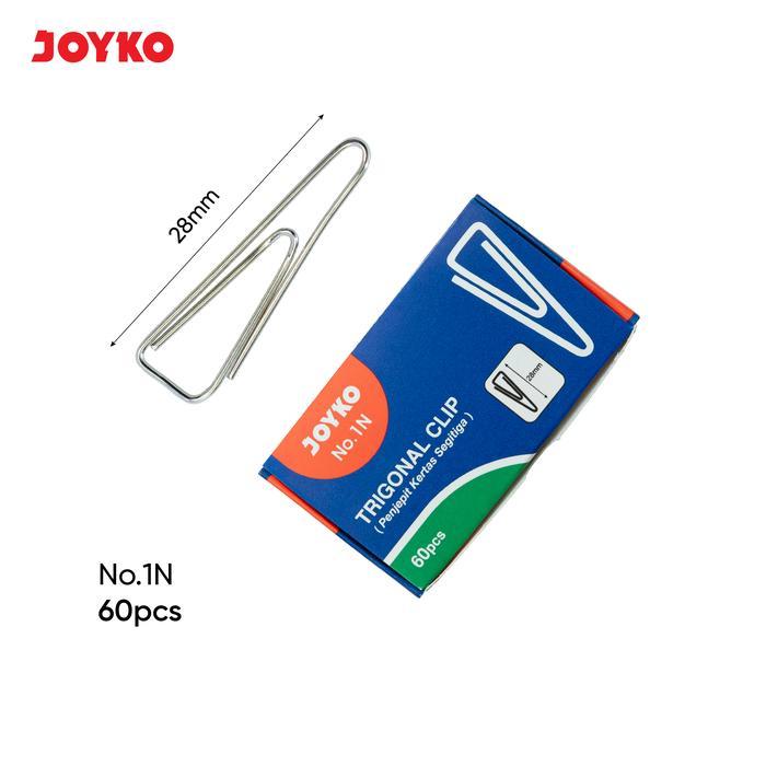Jual ( DAPAT 1 PAK KECIL ) PAPER CLIP JOYKO NO.1 / Trigonal Clip Klip ...
