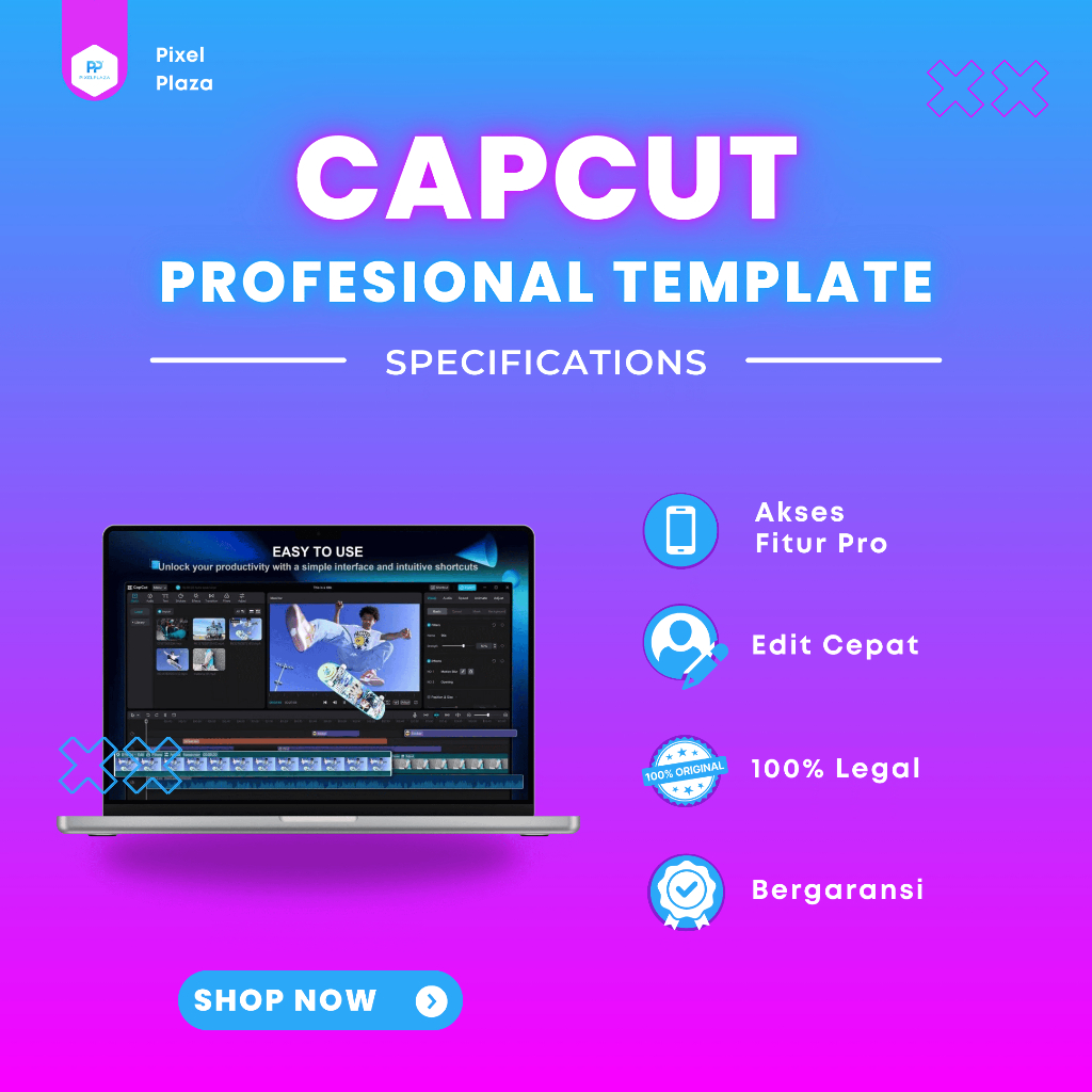 Jual Capcut Profesional Template - Akses Berbagai Premium Template Siap ...