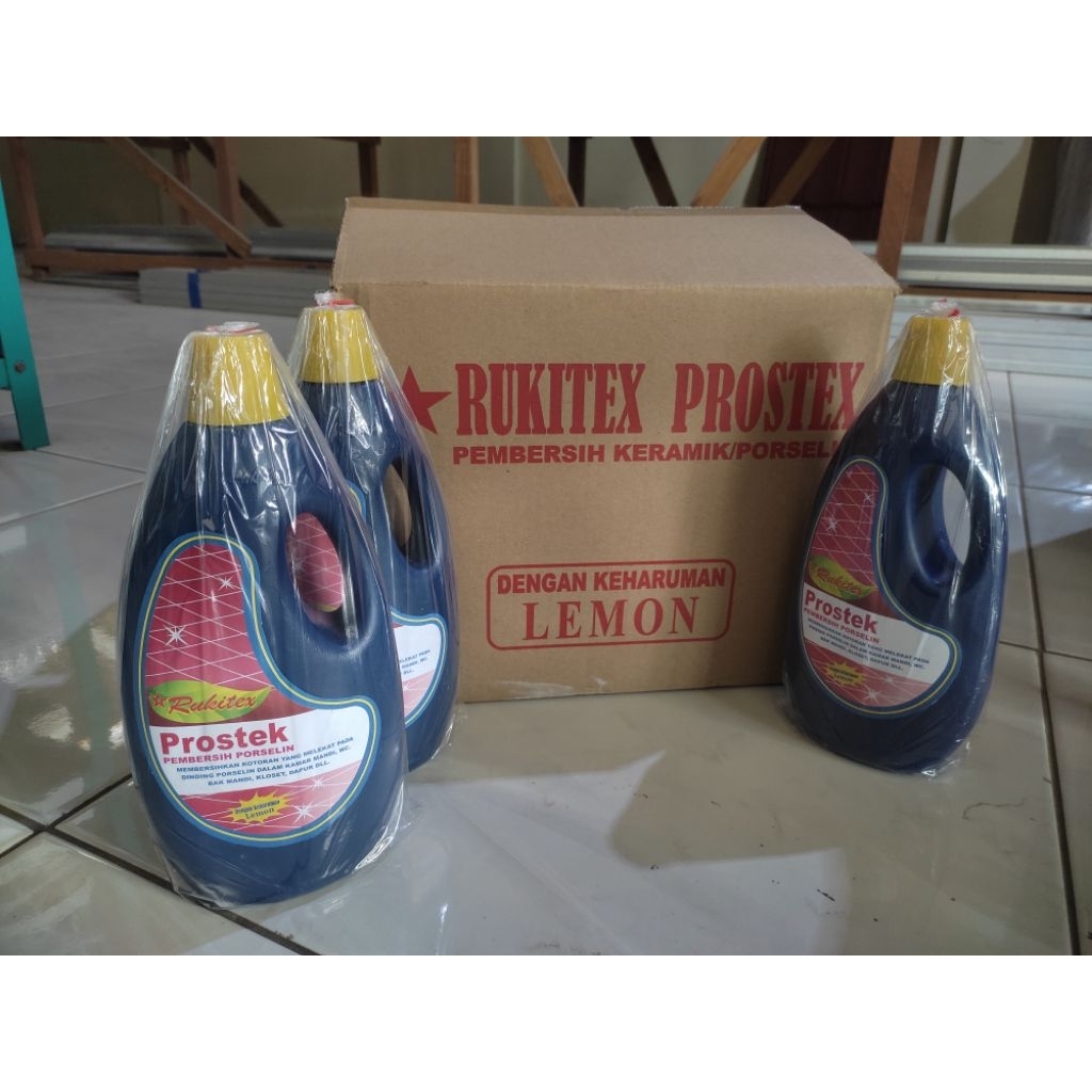 Jual KARTON ISI 12 BOTOL RUKITEX PROSTEK PROSTEX PEMBERSIH KERAMIK ...