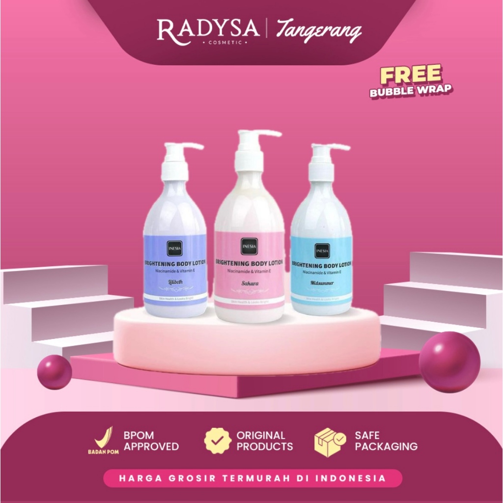 Jual RADYSA TGR - INESIA Body Lotion Brightening with Niacinamide ...