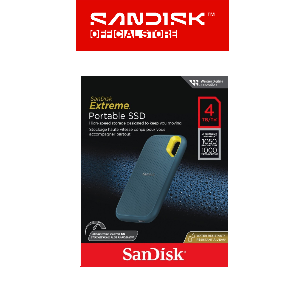 SANDISK Extreme Portable SSD E61 Green 4TB Type-C USB 3.2 V2 (Up to 1050MB/s) (4)