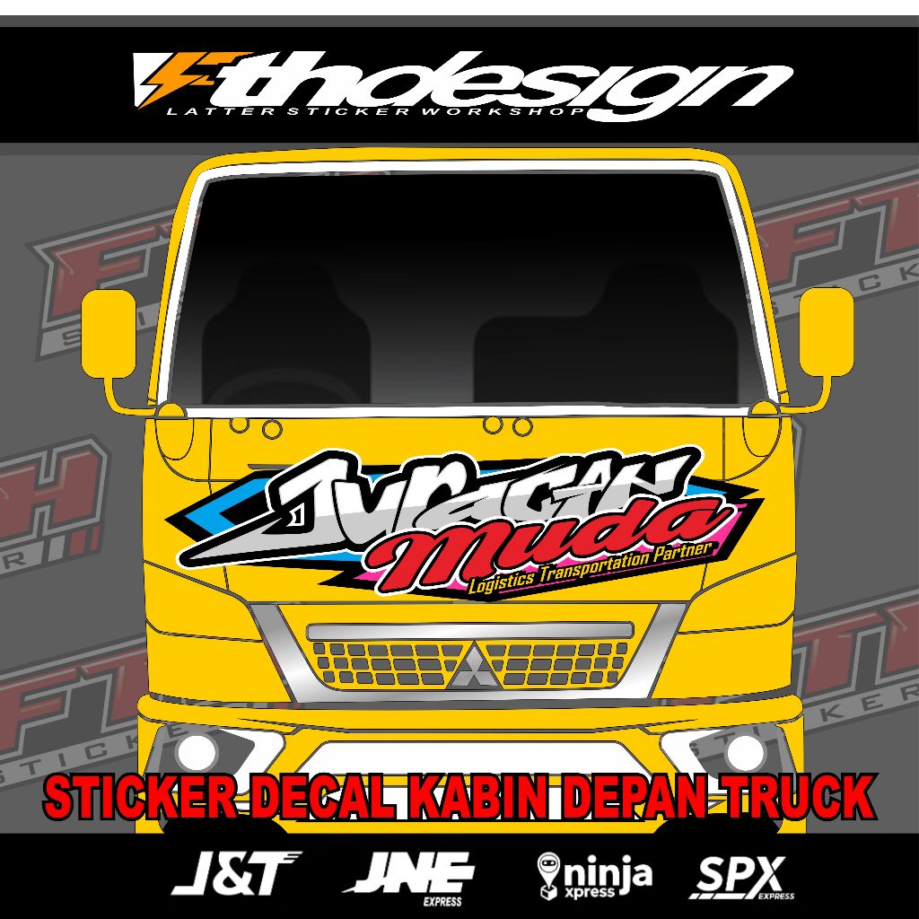 Jual STICKER DECAL KABIN DEPAN TRUCK CANTER TERBARU | Shopee Indonesia